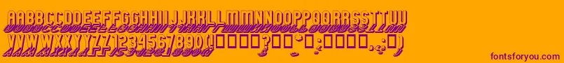GmExpShadowGravestone Font – Purple Fonts on Orange Background