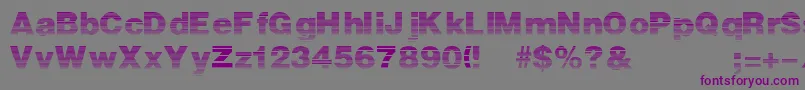 Stripedsansblack Font – Purple Fonts on Gray Background