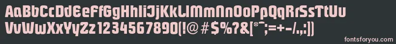 PasadenaserialXboldRegular Font – Pink Fonts on Black Background