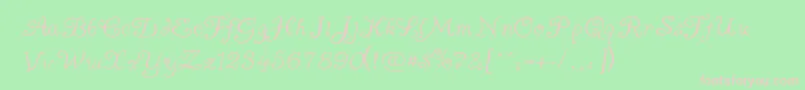 Ayuma ffy Font – Pink Fonts on Green Background
