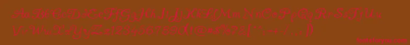 Ayuma ffy Font – Red Fonts on Brown Background