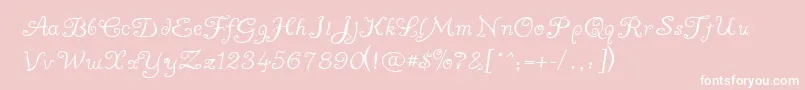 Ayuma ffy Font – White Fonts on Pink Background