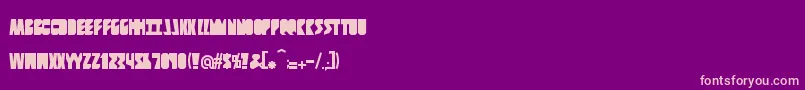 Contingents Font – Pink Fonts on Purple Background