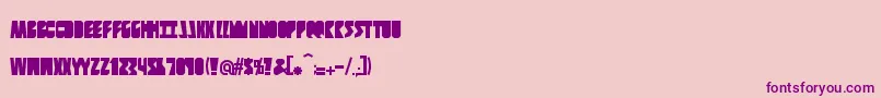 Contingents Font – Purple Fonts on Pink Background