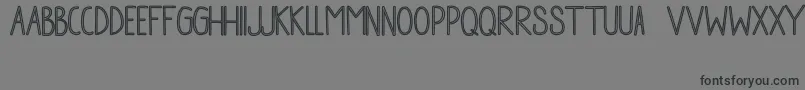 フォントCheese ffy – 黒い文字の灰色の背景