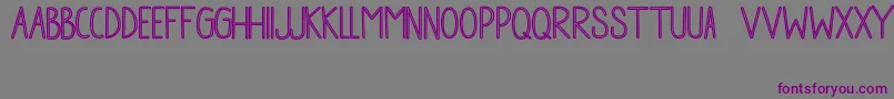 フォントCheese ffy – 紫色のフォント、灰色の背景