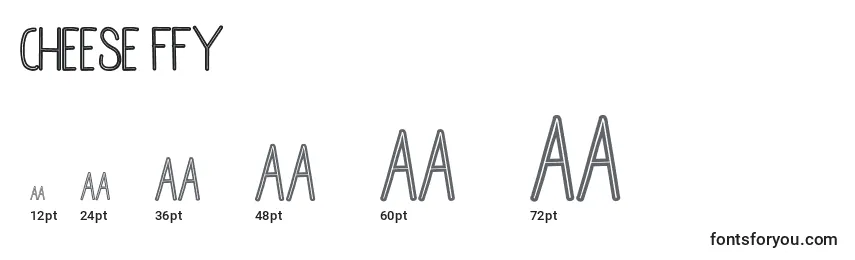 Cheese ffy Font Sizes