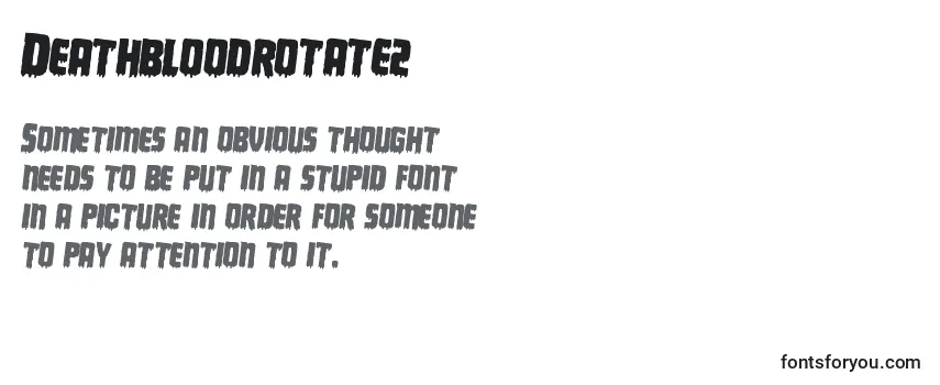 Review of the Deathbloodrotate2 Font