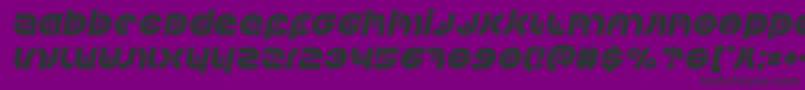 フォントKovacsspotital – 紫の背景に黒い文字