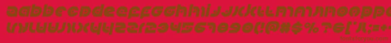 Шрифт Kovacsspotital – коричневые шрифты на красном фоне