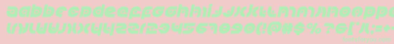 Kovacsspotital Font – Green Fonts on Pink Background