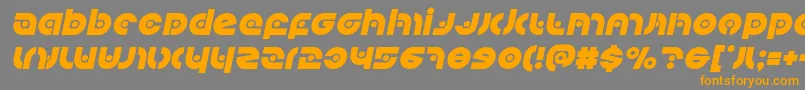 Kovacsspotital Font – Orange Fonts on Gray Background