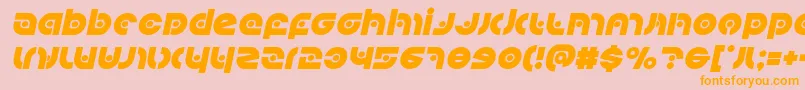 Kovacsspotital Font – Orange Fonts on Pink Background