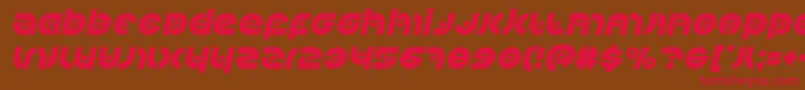 Kovacsspotital Font – Red Fonts on Brown Background