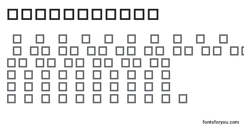 Шрифт Robotcrisis – алфавит, цифры, специальные символы