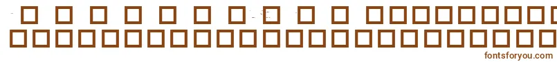 Robotcrisis-fontti – ruskeat fontit valkoisella taustalla