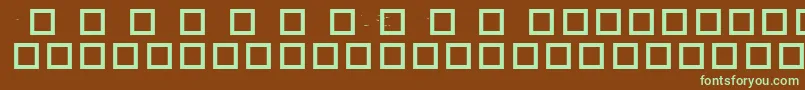 Шрифт Robotcrisis – зелёные шрифты на коричневом фоне