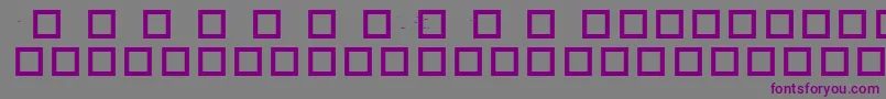Robotcrisis-fontti – violetit fontit harmaalla taustalla