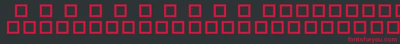 Czcionka Robotcrisis – czerwone czcionki na czarnym tle