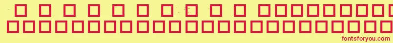 フォントRobotcrisis – 赤い文字の黄色い背景