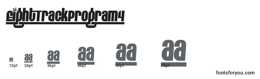 EightTrackProgram4 Font Sizes