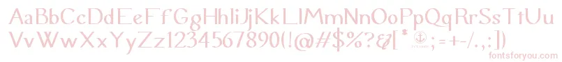 Шрифт UraniaSemiSerif – розовые шрифты