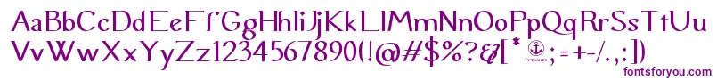 UraniaSemiSerif Font – Purple Fonts on White Background