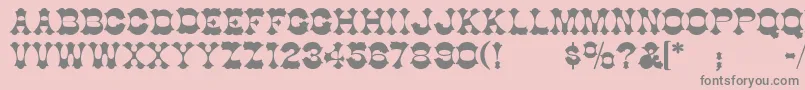 CottonwoodSemibold Font – Gray Fonts on Pink Background