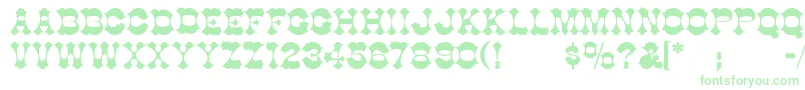 CottonwoodSemibold Font – Green Fonts on White Background