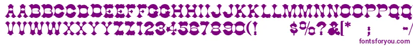 CottonwoodSemibold Font – Purple Fonts on White Background