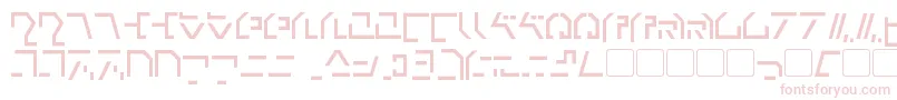 ModernCybertronic Font – Pink Fonts on White Background