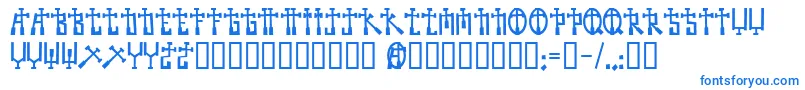 フォントBecross – 青いフォント