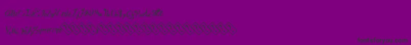 Winebasement Font – Black Fonts on Purple Background