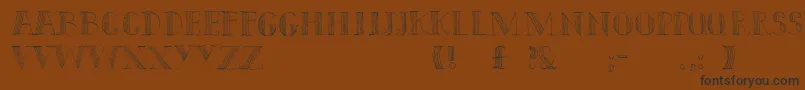 Подробнее о шрифте Capitals Шрифт Capitals – чёрные шрифты на коричневом фоне