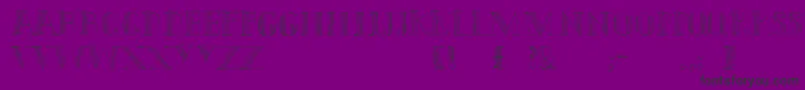 Capitals Font – Black Fonts on Purple Background
