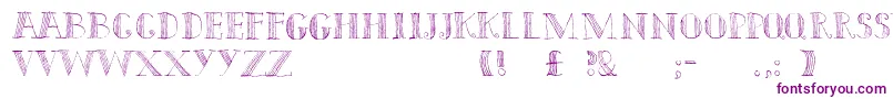 Capitals-fontti – violetit fontit