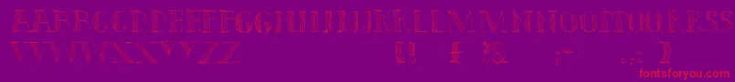 More about Capitals Font Capitals Font – Red Fonts on Purple Background