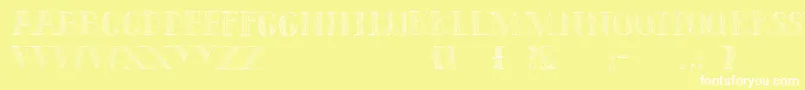 More about Capitals Font Capitals Font – White Fonts on Yellow Background