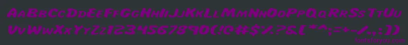 MissAmandaItalexp Font – Purple Fonts on Black Background