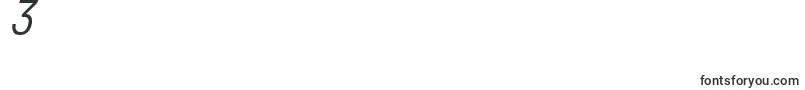 Do431italic Font – Fonts for Digit 3