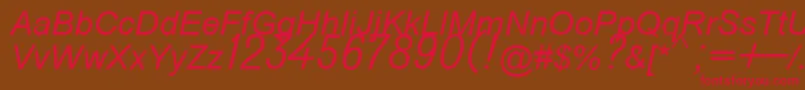 Шрифт Do431italic – красные шрифты на коричневом фоне