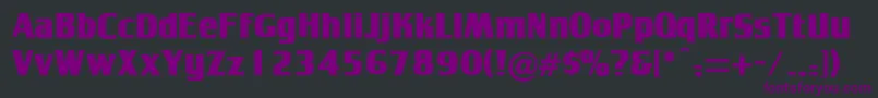 Tobagoposter Font – Purple Fonts on Black Background