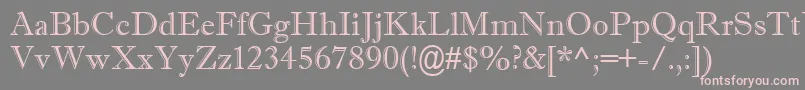 Imprisha Font – Pink Fonts on Gray Background