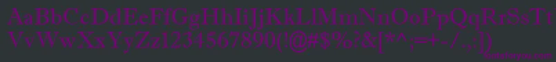 Imprisha Font – Purple Fonts on Black Background