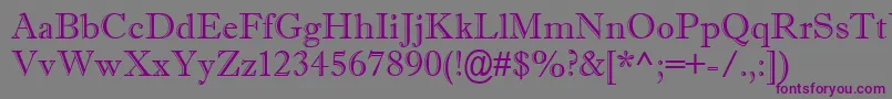 Imprisha Font – Purple Fonts on Gray Background