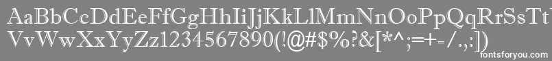 Imprisha Font – White Fonts on Gray Background
