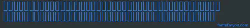 フォントEdithdaysh – 黒い背景に青い文字