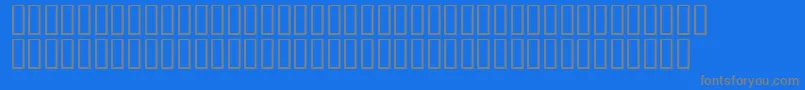 Edithdaysh Font – Gray Fonts on Blue Background