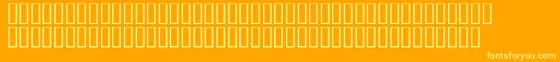 Fonte Edithdaysh – fontes amarelas em um fundo laranja