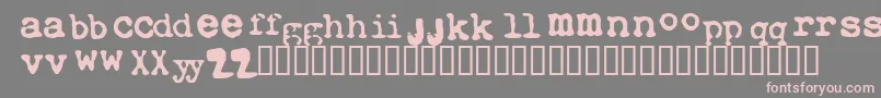 Xtctype Font – Pink Fonts on Gray Background